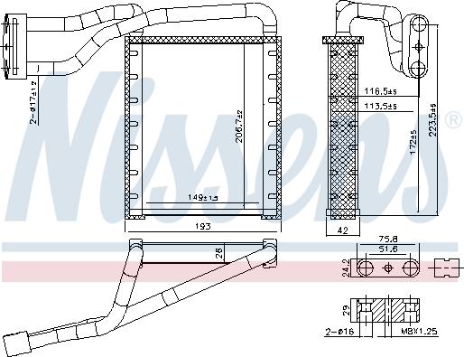 Nissens 707306 - Siltummainis, Salona apsilde www.autospares.lv