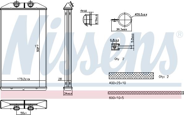 Nissens 707314 - Siltummainis, Salona apsilde www.autospares.lv