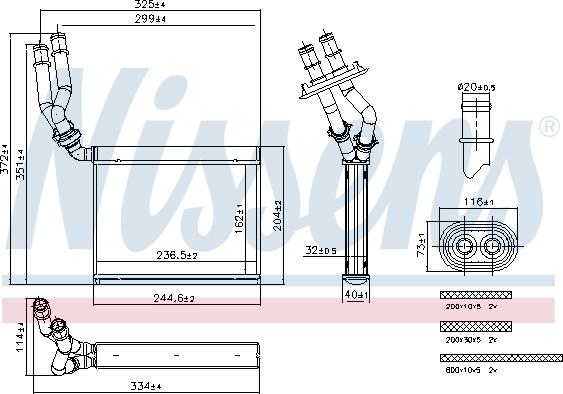 Nissens 707299 - Siltummainis, Salona apsilde www.autospares.lv