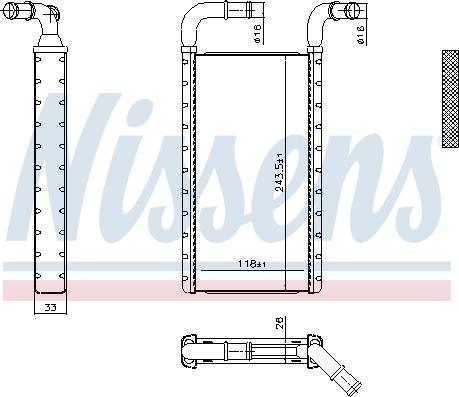 Nissens 707241 - Siltummainis, Salona apsilde www.autospares.lv