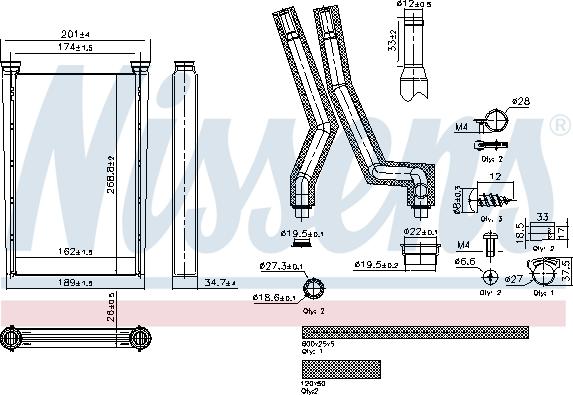 Nissens 707242 - Siltummainis, Salona apsilde www.autospares.lv