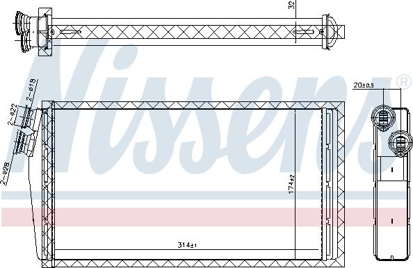 Nissens 707206 - Siltummainis, Salona apsilde www.autospares.lv