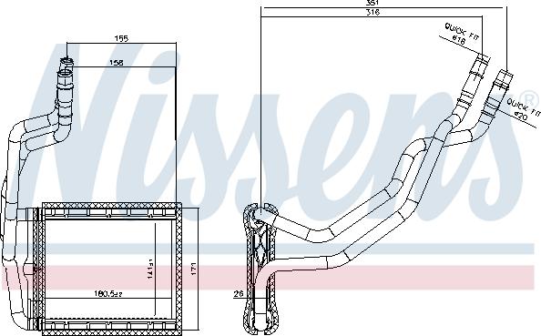 Nissens 707211 - Siltummainis, Salona apsilde www.autospares.lv