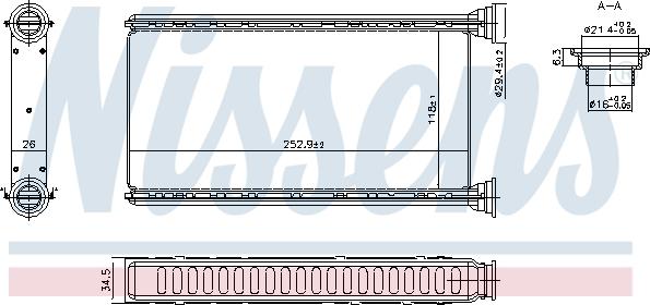 Nissens 707288 - Siltummainis, Salona apsilde www.autospares.lv