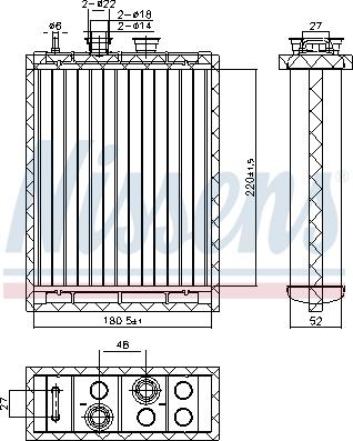 Nissens 707220 - Siltummainis, Salona apsilde www.autospares.lv