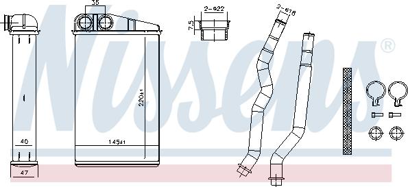 Nissens 707270 - Siltummainis, Salona apsilde www.autospares.lv