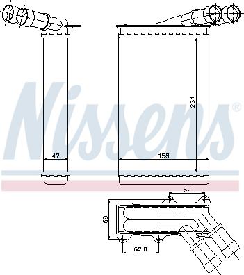 Nissens 71146 - Siltummainis, Salona apsilde www.autospares.lv