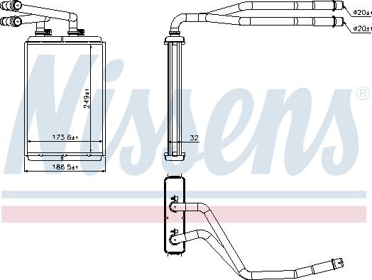 Nissens 73990 - Siltummainis, Salona apsilde www.autospares.lv