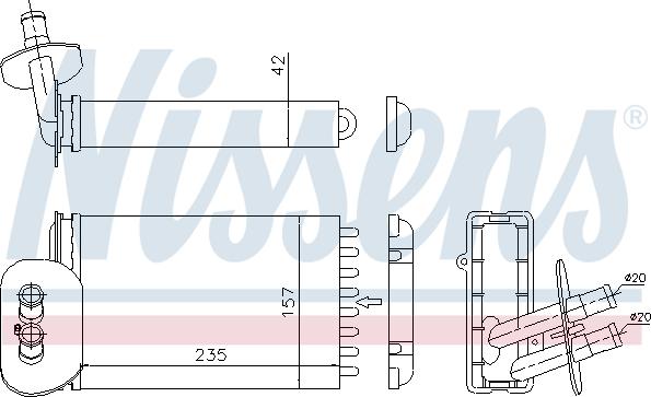 Nissens 73977 - Siltummainis, Salona apsilde www.autospares.lv