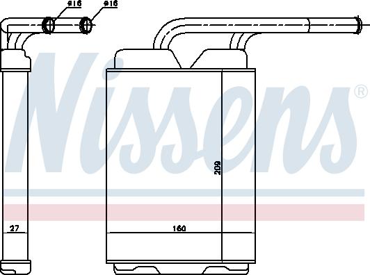 Nissens 73349 - Siltummainis, Salona apsilde www.autospares.lv