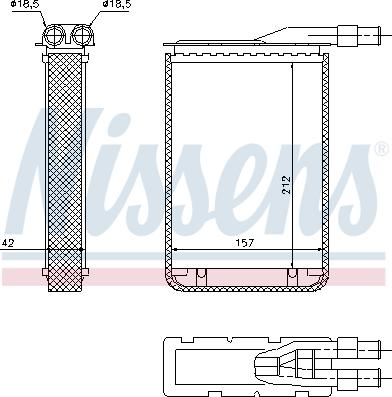 Nissens 733591 - Siltummainis, Salona apsilde www.autospares.lv