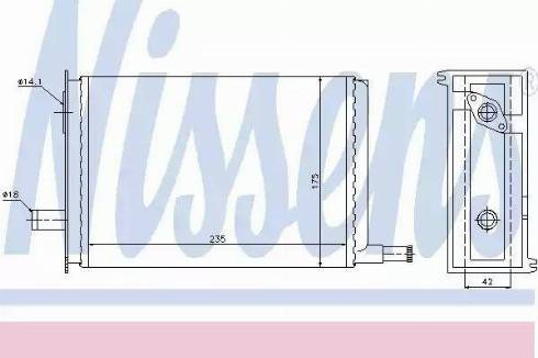 Nissens 73330 - Siltummainis, Salona apsilde www.autospares.lv