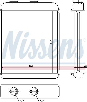 Nissens 72662 - Siltummainis, Salona apsilde www.autospares.lv