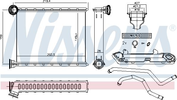 Nissens 72067 - Siltummainis, Salona apsilde www.autospares.lv