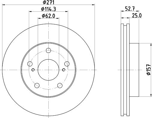 Nisshinbo ND1069K - Bremžu diski autospares.lv