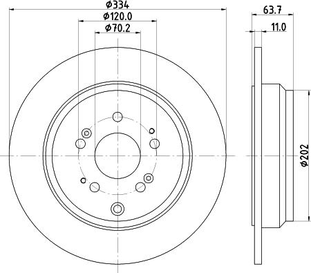 Nisshinbo ND8067K - Bremžu diski www.autospares.lv