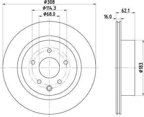 Nisshinbo ND2065K - Bremžu diski www.autospares.lv