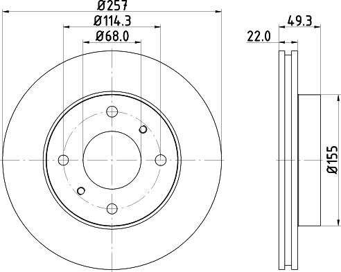 Nisshinbo ND2011K - Bremžu diski autospares.lv