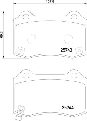 Nisshinbo NP6124 - Bremžu uzliku kompl., Disku bremzes www.autospares.lv