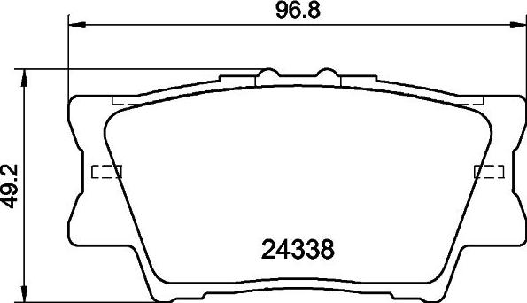 Nisshinbo NP1016 - Bremžu uzliku kompl., Disku bremzes autospares.lv