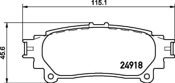 Nisshinbo NP1111 - Bremžu uzliku kompl., Disku bremzes autospares.lv