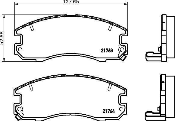 Nisshinbo NP1135 - Bremžu uzliku kompl., Disku bremzes www.autospares.lv