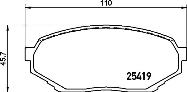 Nisshinbo NP3042 - Bremžu uzliku kompl., Disku bremzes autospares.lv