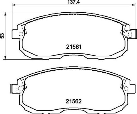 Textar 2156203SC - Bremžu uzliku kompl., Disku bremzes www.autospares.lv