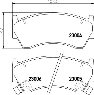 Nisshinbo NP2043 - Bremžu uzliku kompl., Disku bremzes autospares.lv