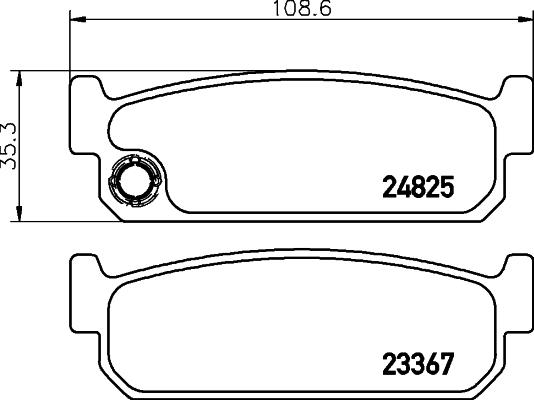 Nisshinbo NP2104 - Bremžu uzliku kompl., Disku bremzes autospares.lv