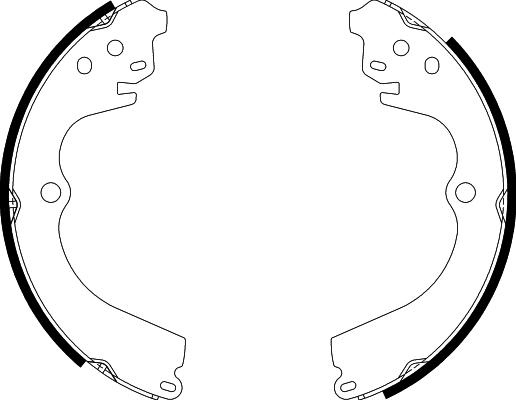 Nisshinbo NS6004 - Brake Shoe Set www.autospares.lv