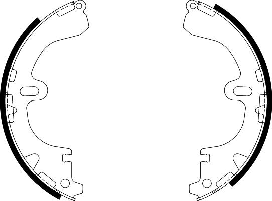 Nisshinbo NS1006 - Brake Shoe Set www.autospares.lv