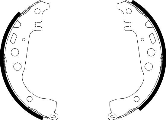 Nisshinbo NS1008 - Bremžu loku komplekts autospares.lv