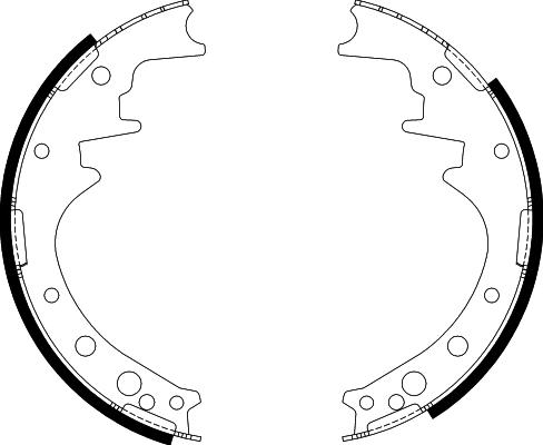 Nisshinbo NS1003 - Brake Shoe Set www.autospares.lv