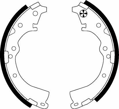 Nisshinbo NS1018 - Brake Shoe Set www.autospares.lv