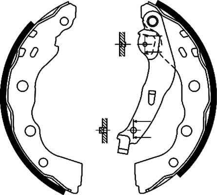 Nisshinbo NS3009 - Bremžu loku komplekts autospares.lv