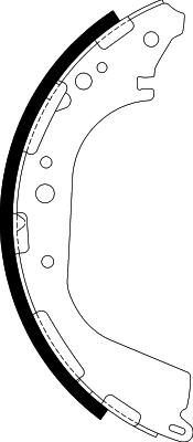 Nisshinbo NS2004 - Brake Shoe Set www.autospares.lv