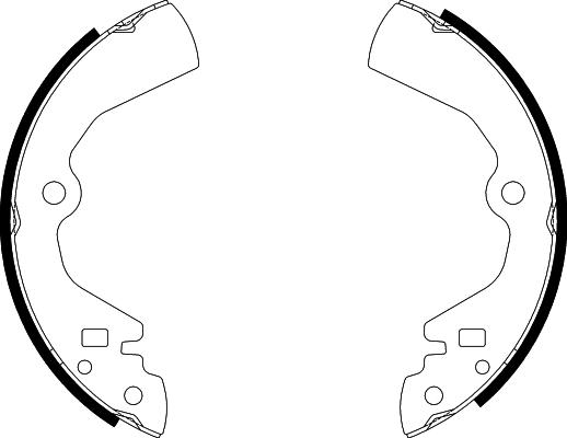 Nisshinbo NS2003 - Brake Shoe Set www.autospares.lv