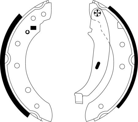 Nisshinbo NS2010 - Bremžu loku komplekts www.autospares.lv