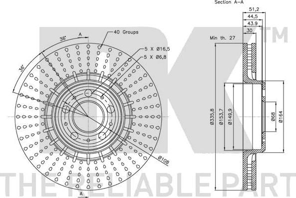 NK 344853 - Bremžu diski www.autospares.lv