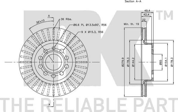 NK 344787 - Bremžu diski www.autospares.lv