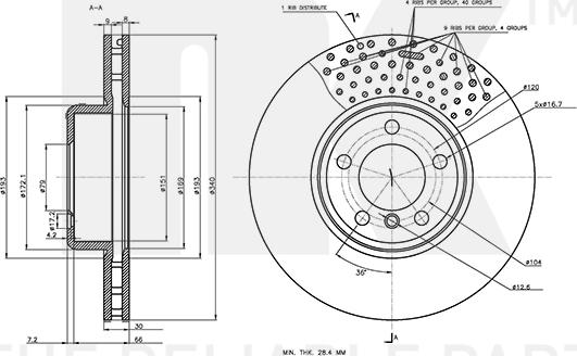 NK 3415120 - Bremžu diski www.autospares.lv