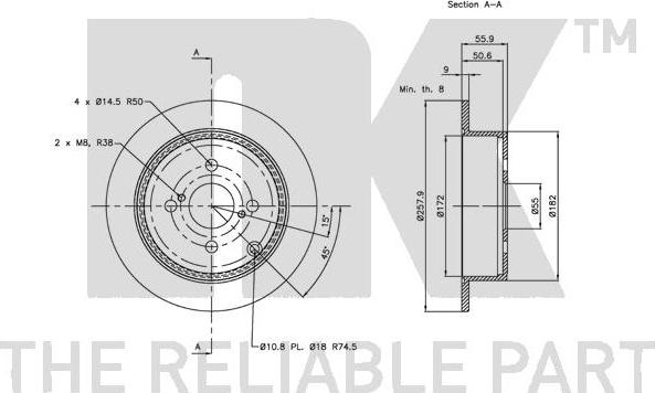 NK 314584 - Bremžu diski www.autospares.lv