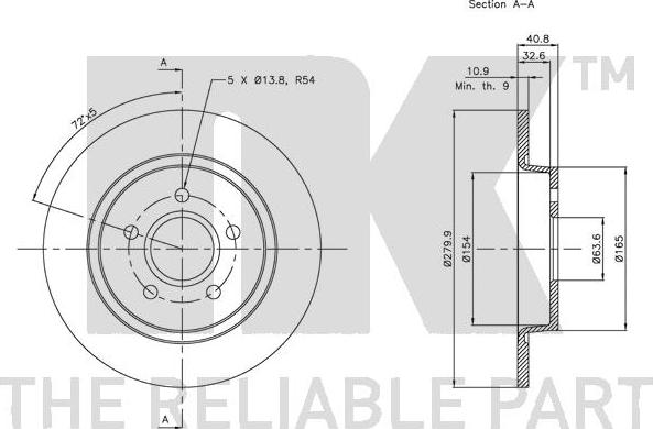 NK 314847 - Brake Disc www.autospares.lv