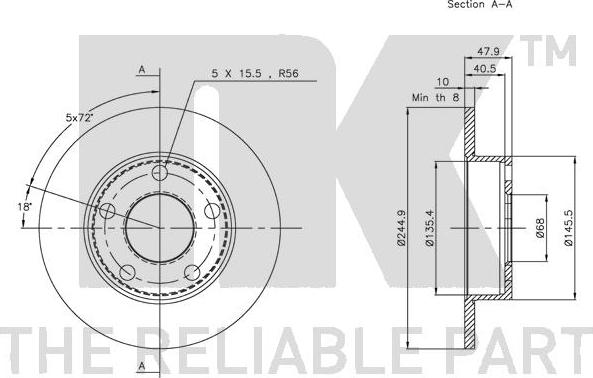 NK 314763 - Bremžu diski www.autospares.lv