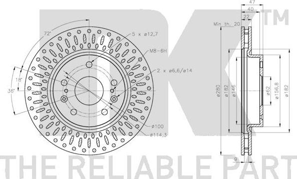 NK 315231 - Bremžu diski www.autospares.lv