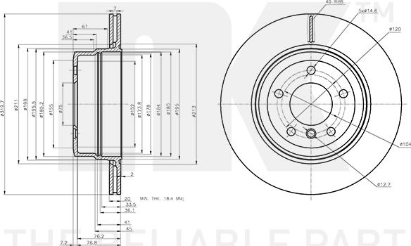 NK 3115120 - Bremžu diski www.autospares.lv