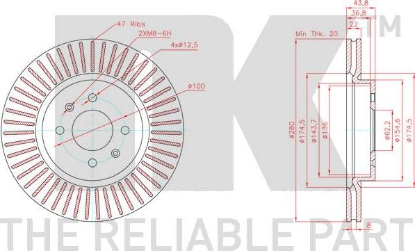 NK 313457 - Bremžu diski www.autospares.lv