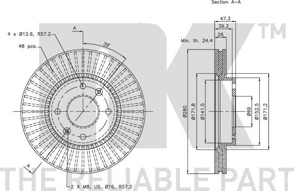 NK 313420 - Bremžu diski www.autospares.lv