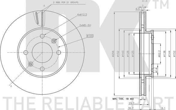 NK 313543 - Bremžu diski www.autospares.lv